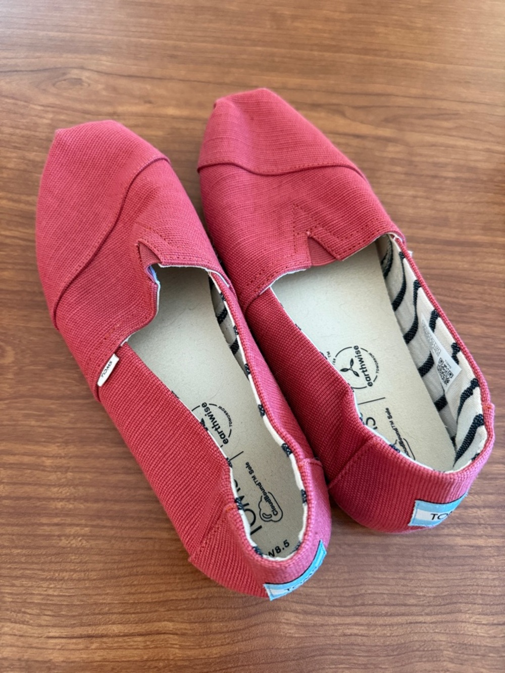 Toms Slip-On Canvas Shoes in Deep, Dark Rose